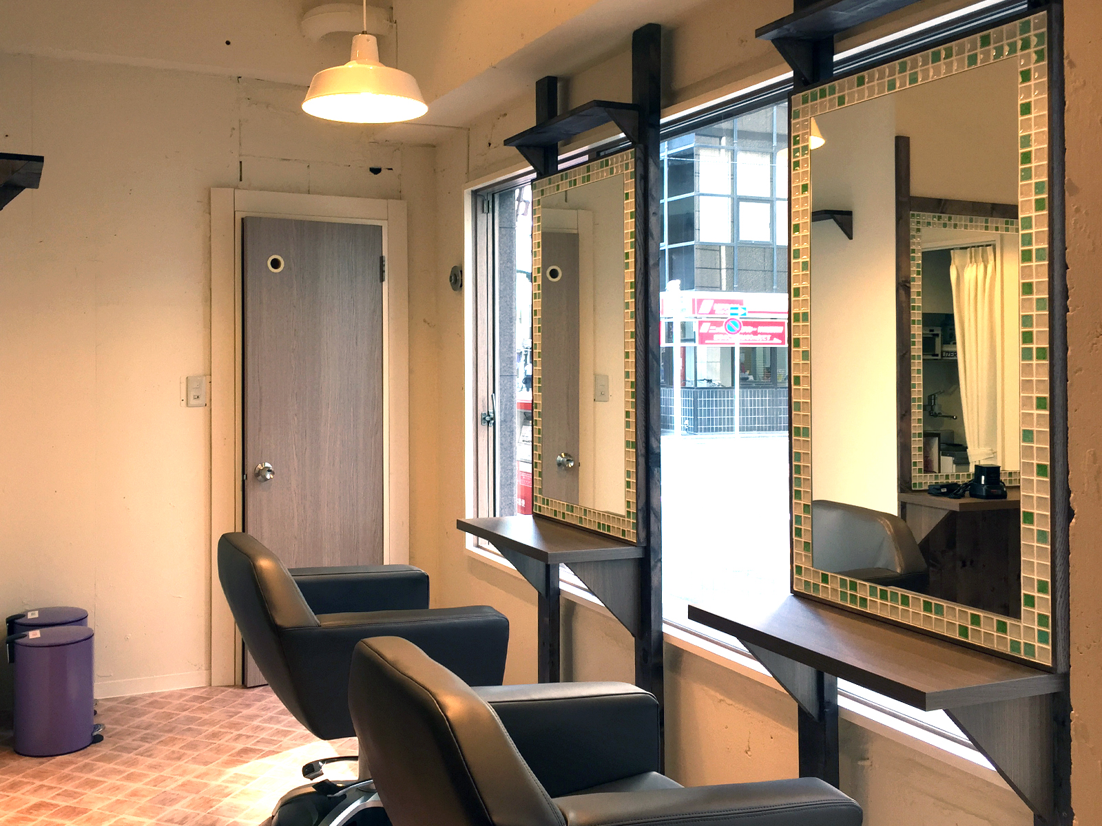 【美容室】hair carme｜設計・施工例｜八百板工芸有限会社