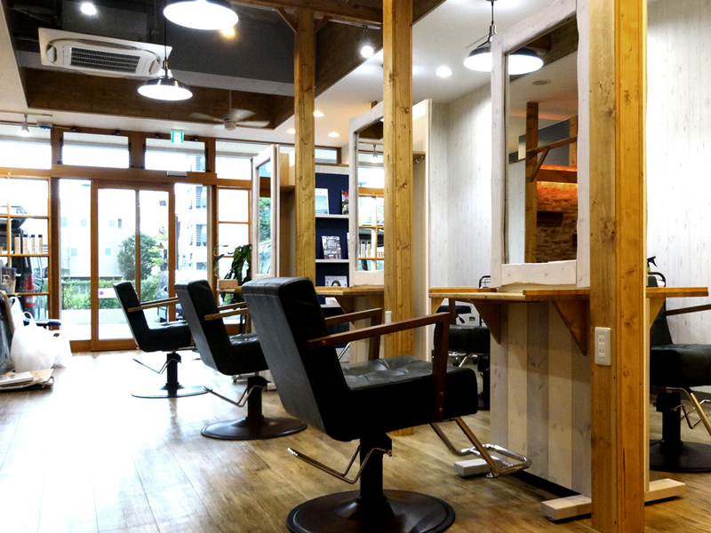 【美容室】Peace niko｜設計・施工例｜八百板工芸有限会社
