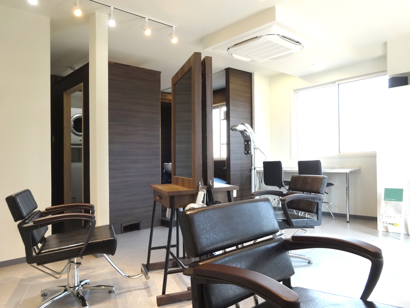 【美容室】Hair Salon mogy｜設計・施工例｜八百板工芸有限会社