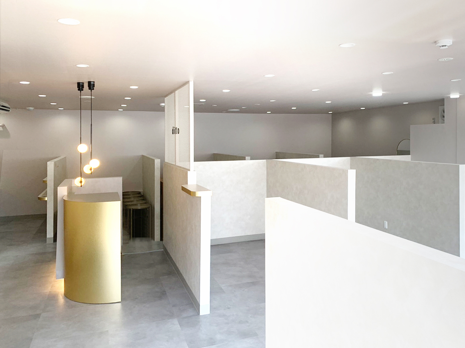 【まつげ・ネイルサロン】ditto 仙台店｜設計・施工例｜八百板工芸有限会社