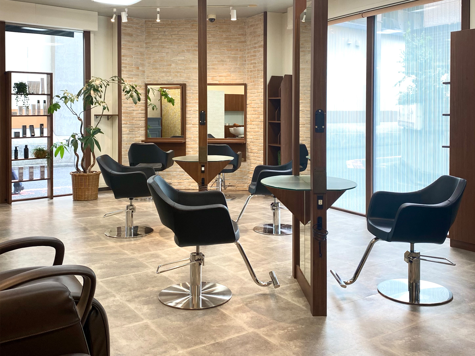 【美容室】hair menou｜設計・施工例｜八百板工芸有限会社